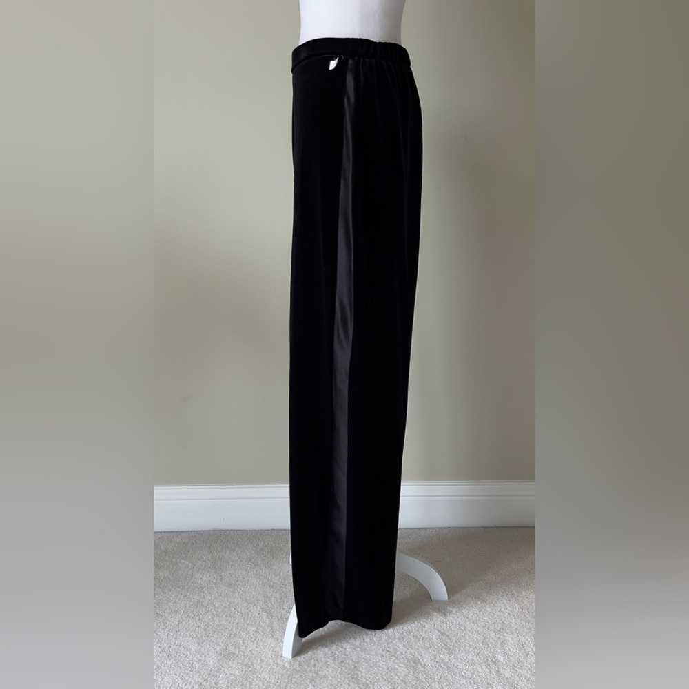 Alex Evenings womens Velvet Full Length Formal Dress Black Pant NWOT Size XL - Picture 6 of 8